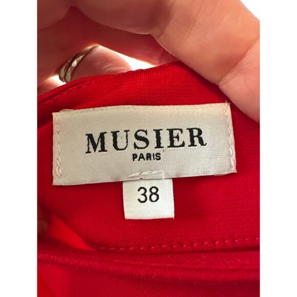 Musier Paris Red Iraklia Strappy Backless Midi Dress Women’s Size 6 / FR 38 - Picture 5 of 12
